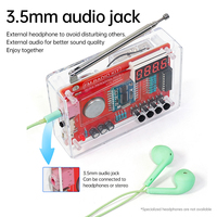 87-108MHZ FM Radio DIY Kit DIY FM Radio Electronic Kit Welding Practice Parts RDA580 DIY Soldering Project Practice Solder