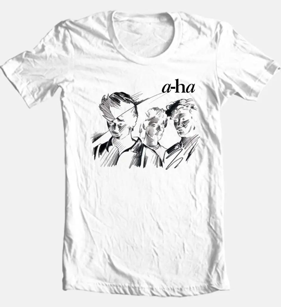 A HA Retro Vibes T Shirt Iconic 80s Synthpop Band