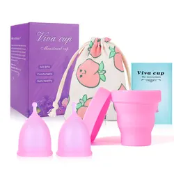 Women Menstrual Cup Medical Grade Silicone Feminine Period Cup Hygiene Copa Menstrual de Silicone Medica Reusable Menstrual Cup