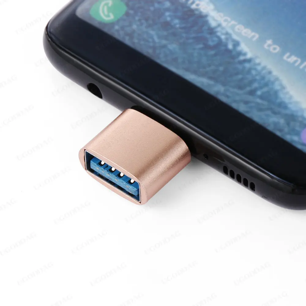 2/4PCS USB C Type C to USB Adapter Thunderbolt 3 Type-C Adapter OTG Cable For Xiaomi Macbook pro Air Samsung S10 S9 USB OTG