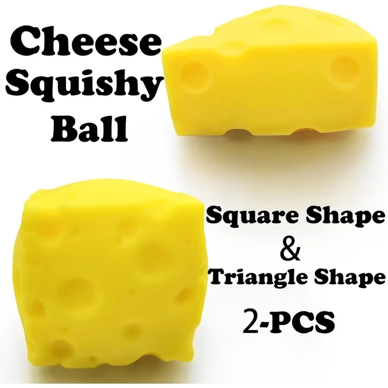 Queijo mole brinquedos fidget bolas de estresse espremer bola de estresse brinquedos sensoriais, presentes de alívio do estresse favores de festa