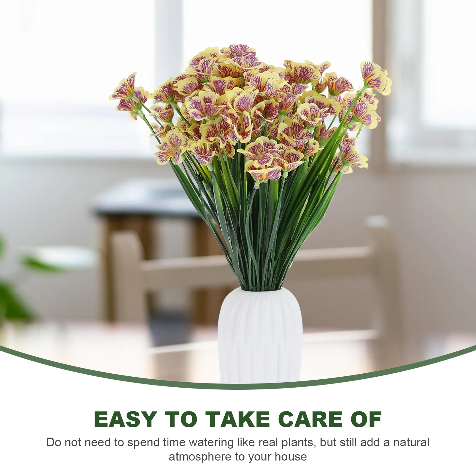 Artificial Bouquet Fake Flower Arrangement Decoration Centerpiece Cute Flowers Decorations Faux Indoor Floral