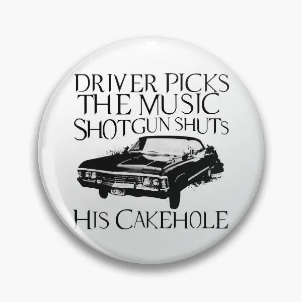 Driver Picks The Music  Soft Button Pin Cartoon Gift Funny Decor Lapel Pin Collar Brooch Lover Cute Badge Metal Hat Clothes