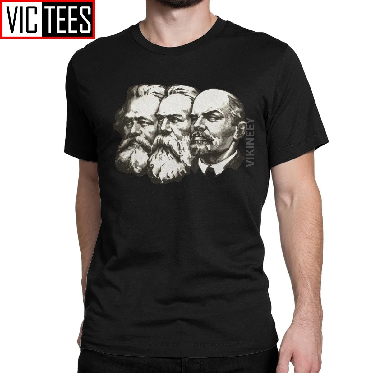 

Men T-Shirt Marx Engels And Lenin The Soviet UnionTshirt Vintage Cotton Communist Communism Ussr Comrades