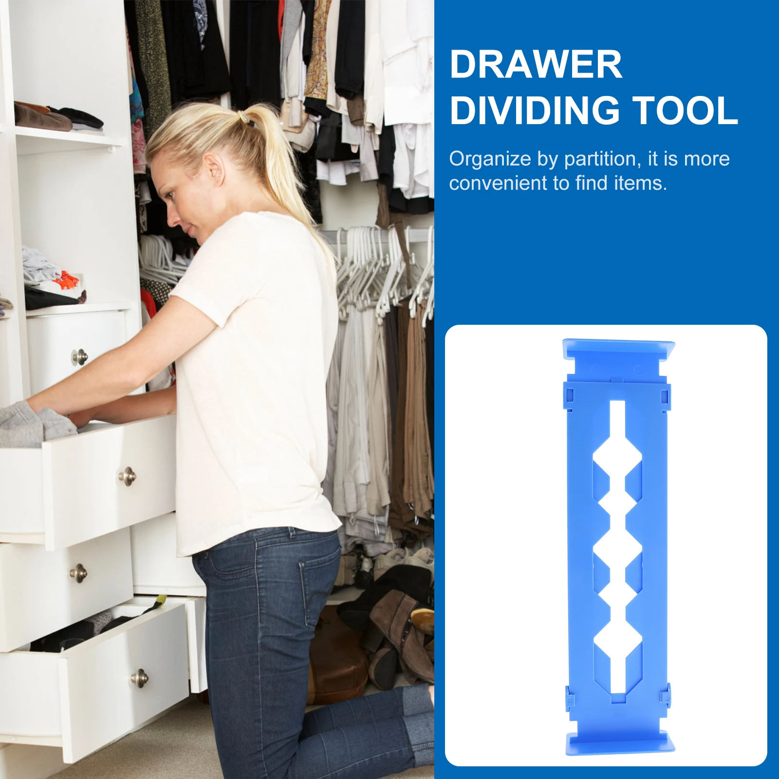 

Telescopic Partition Storage Dividers 32 5 to 55cm Adjustable Drawer Separator Expandable Organizer for Home Office Dormitory