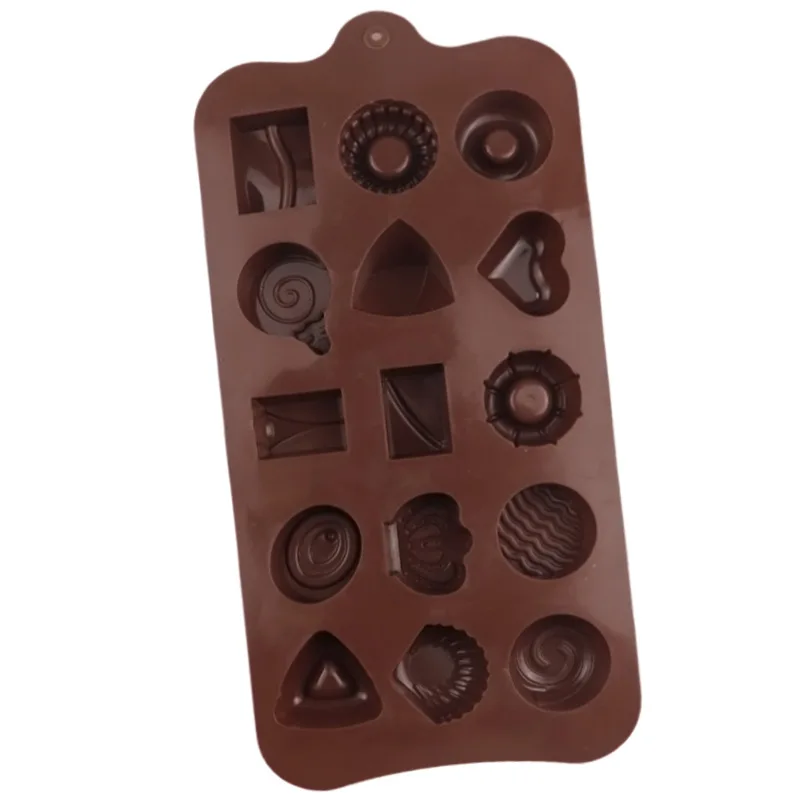 Verschiedene Formen Schokolade Silikonform Süßigkeiten Butterform Krone Herz Donut Muschel Runde Wachs schmilzt Cupcake Topper Küchenwerkzeuge – Detail 4