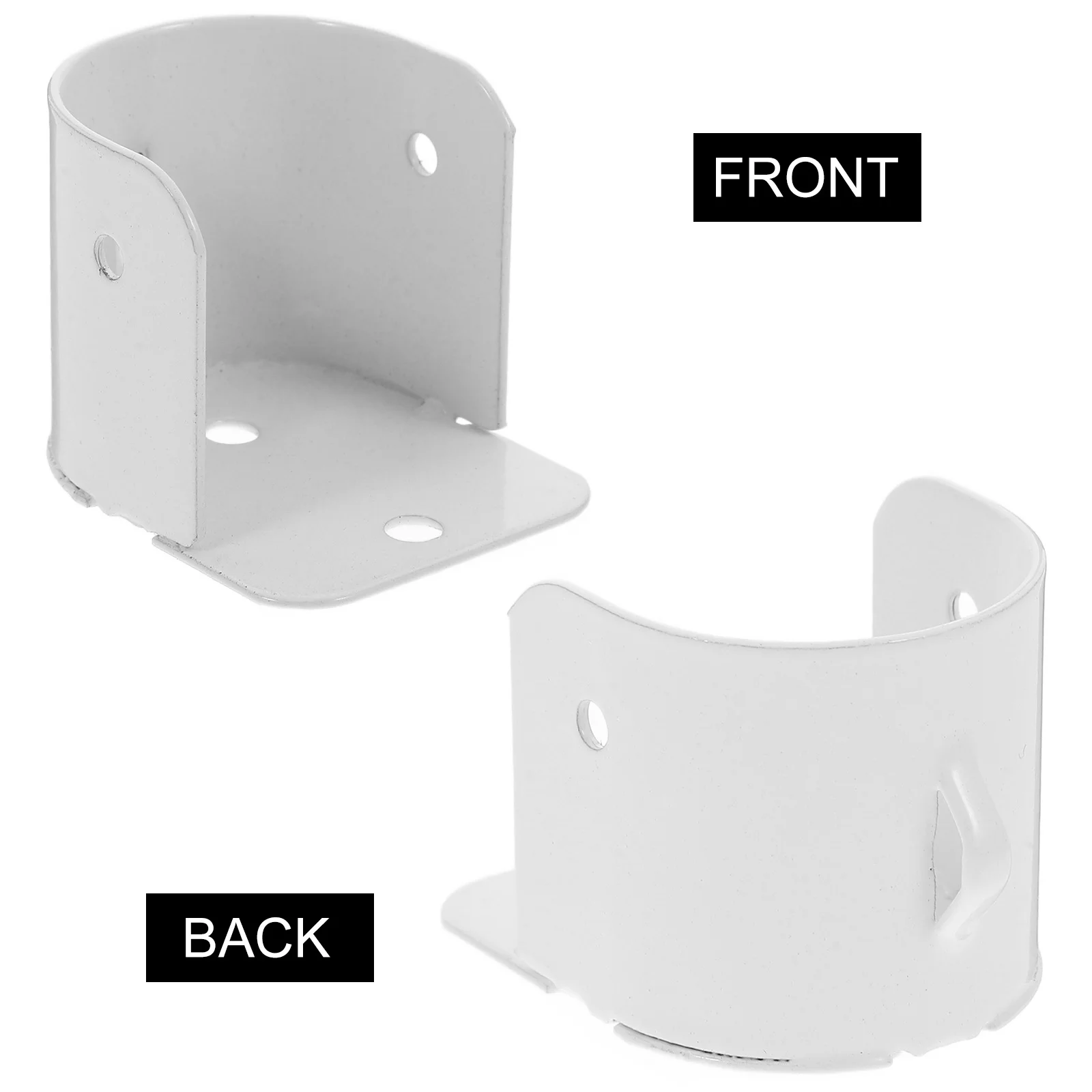 Soporte de montaje de poste de armario con código de brida, soporte triangular, enchufe de hierro para baño, almacenamiento de armario, 4 Uds.