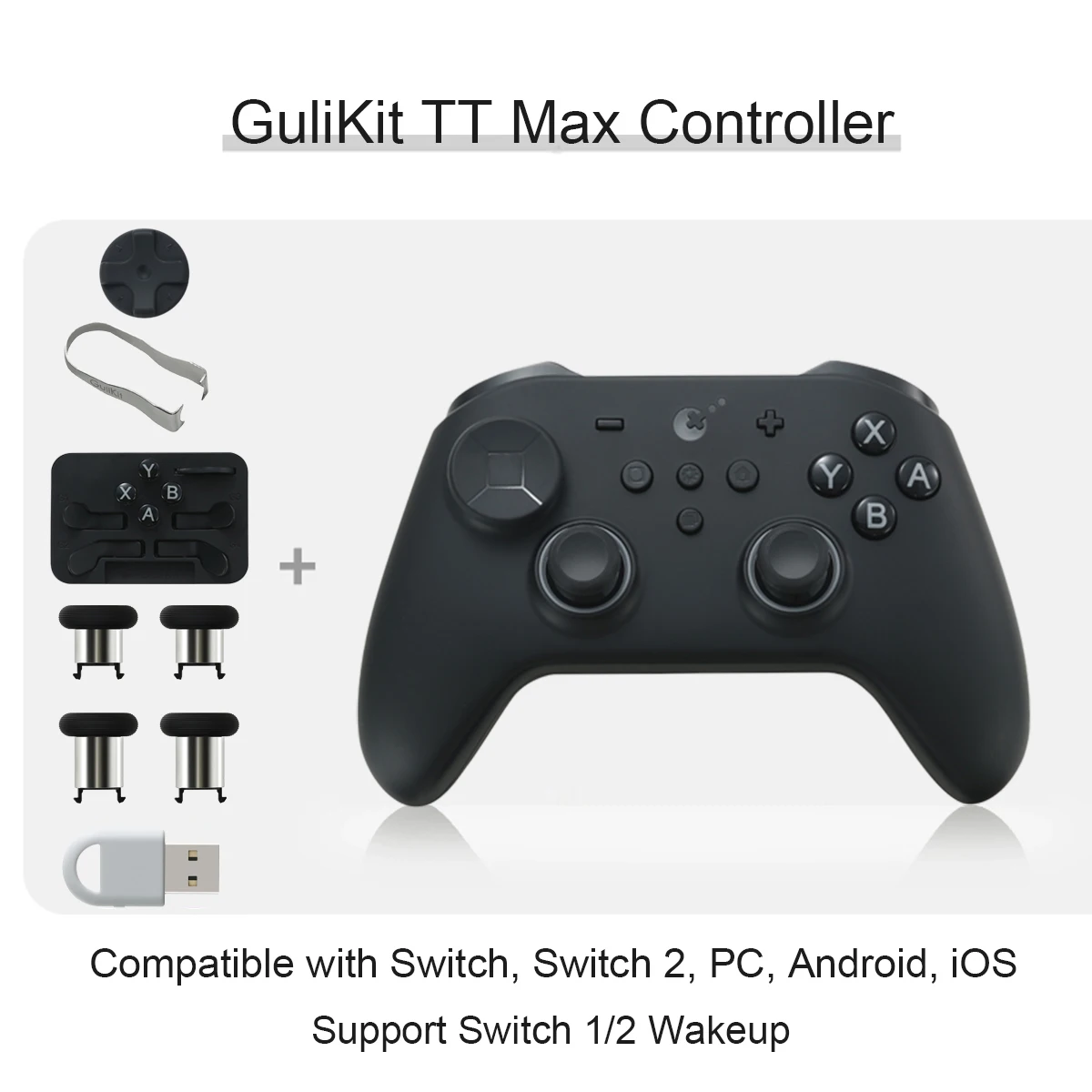GuliKit TT MAX ワイヤレスゲームコントローラー、テンション調整可能