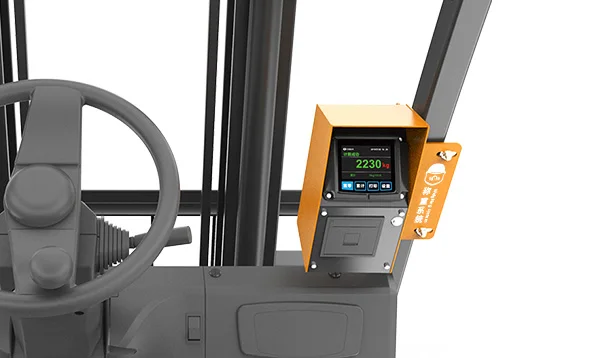 10T Forklift Weighing Scale System IP67 Waterproof 3.5inch LCD Display Universal Applicability Printable Overload Alarm Weight