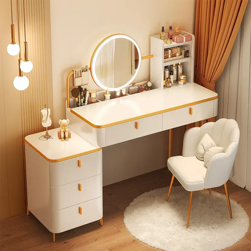 

Furniture Salon Makeup Vanity Table Room Bedroom Home Chair Luxury Hotel Girls Desk Bedside Dresser Tocadores Items Minimalist