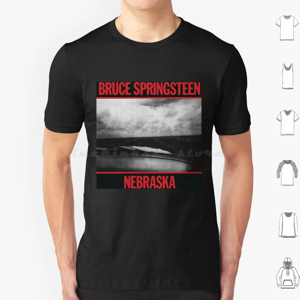 Nebraska T Shirt Big Size 100% Cotton Nebraska Cover Black