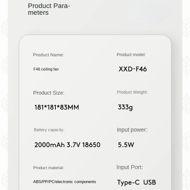 USB مروحة قابلة لإعادة الشحن اللاسلكية التحكم عن بعد في الهواء الطلق التخييم خيمة المحمولة مروحة سقف سطح المكتب عنبر مروحة جدارية صغيرة