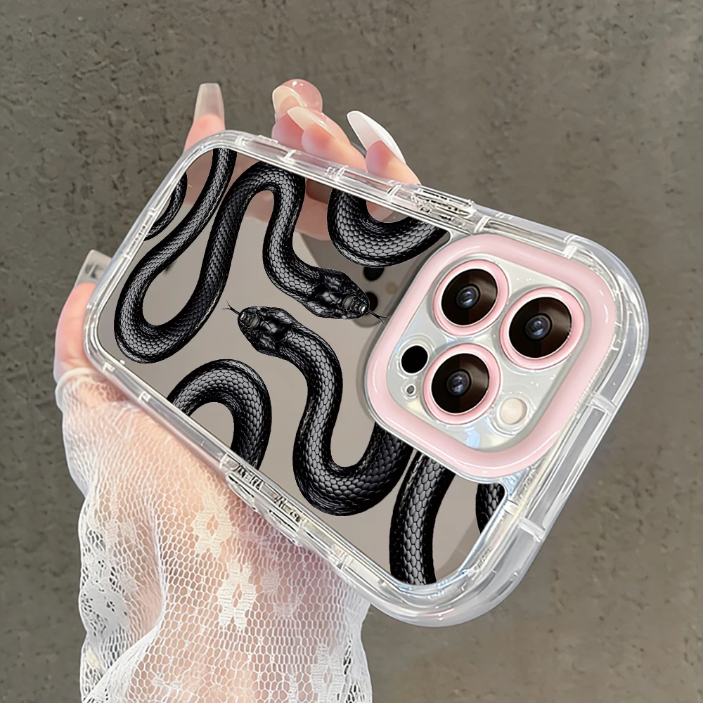 Kreative Herz-Graffiti Air Cushion Spiegel-Handyhülle für iPhone 17 15 14 16 Pro Max 13 12 11 Pro X XR XS 7 8 Plus 17Air Cover – Detail 15