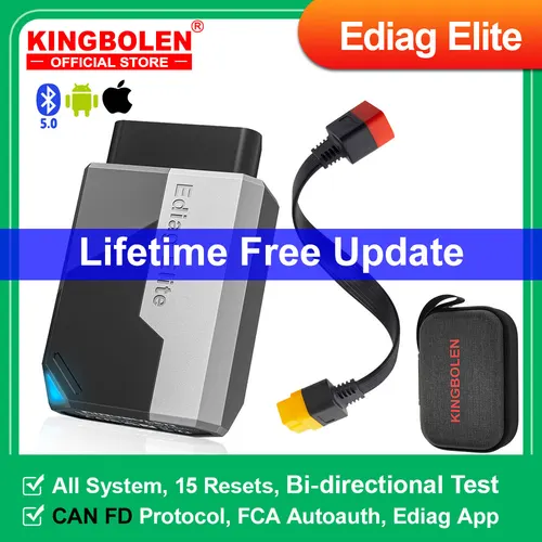 2025年新型KINGBOLEN Ediag Elite 生涯無料自動車診断ツール 全システム15回リセット 双方向テスト オートスキャナー OBD2 日本語対応