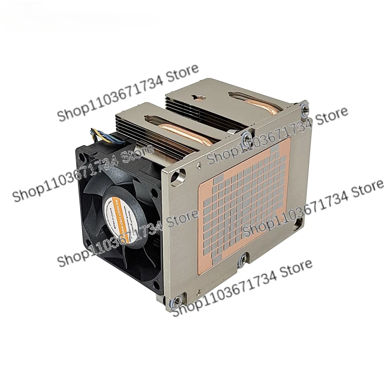 2U Server CPU Cooler for Narrow LGA3647 with 4heating Pipes Active Heatsink