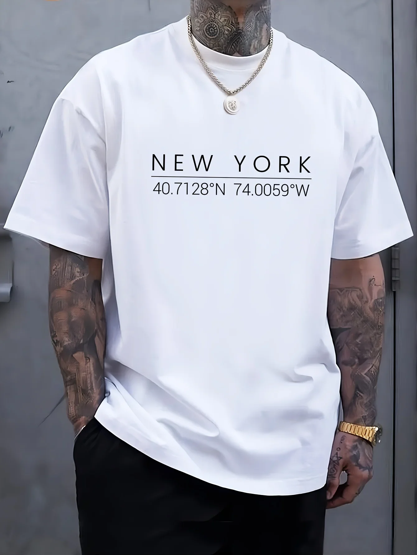 T-shirt à manches courtes et col rond pour hommes, 100% pur coton, à la mode, décontracté, ample, sport, lettres imprimées de