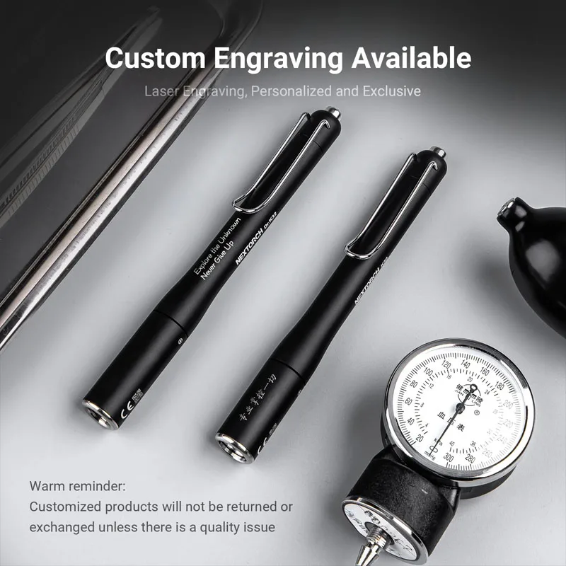 Nextorch Dr.K32 Professional Medical/Doctor Penlight, White/Yellow Dual Lights, RG0(Risk Exempted),Type-C Rechargeable