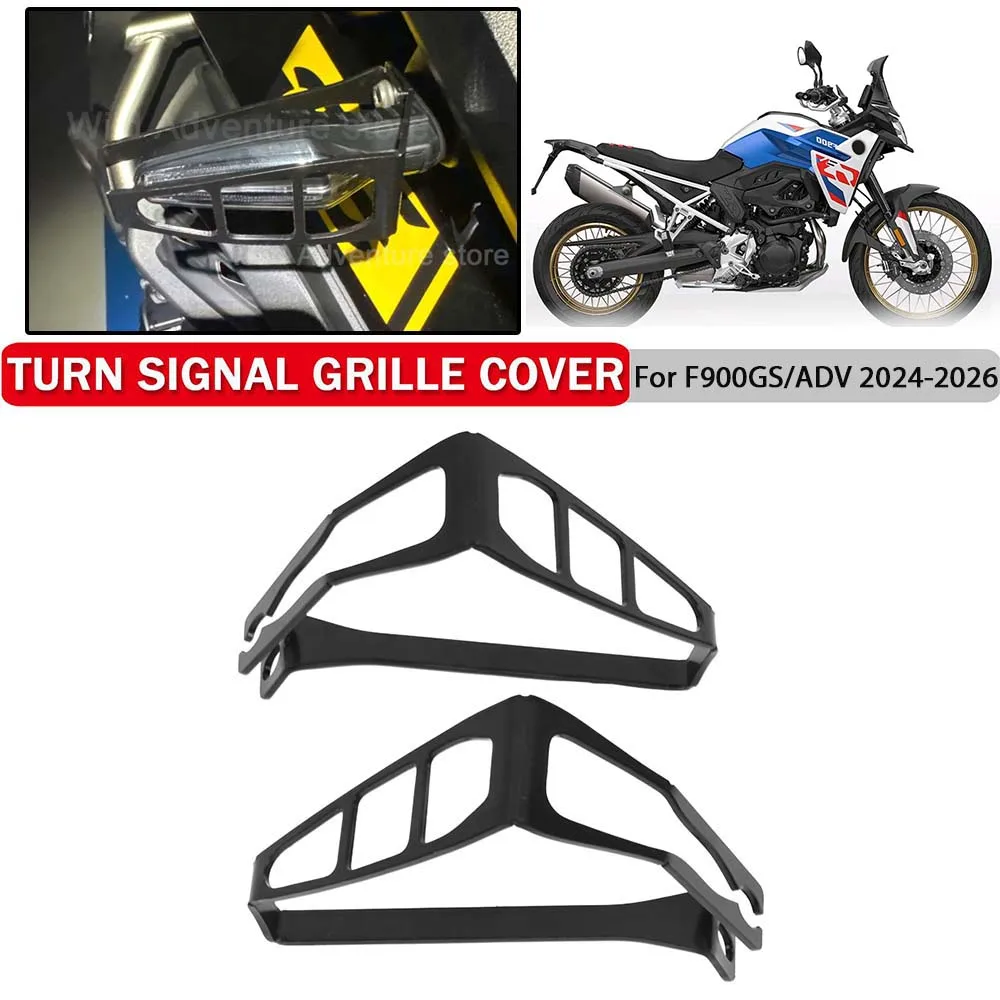 

Motorcycle Front Rear Turn Signal Grille Cover Guard For BMW F900GS ADV F 900 GS 900GS Adventure 2024-2026 Indicator Protector