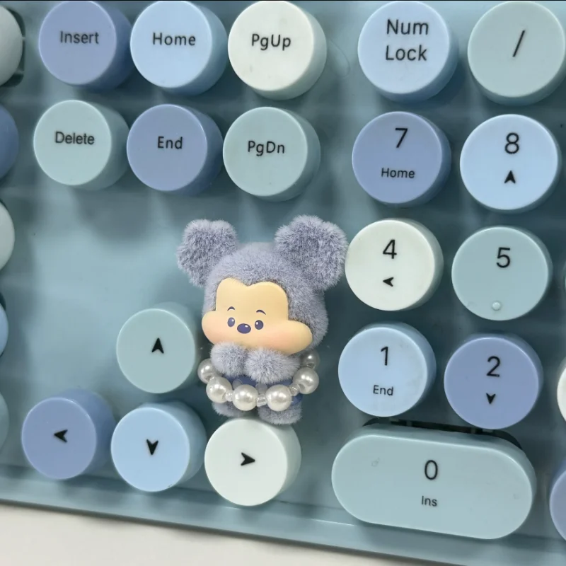 ディズニーミニブラインドボックスミッキームードパレットシリーズアニメフィギュアデスクトップコレクション装​​飾品かわいいモデルおもちゃギフトを飾るために