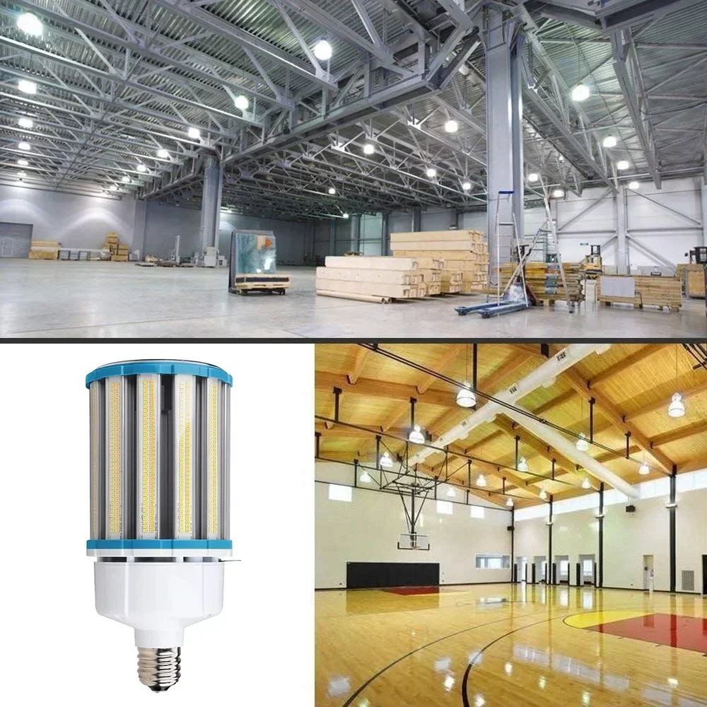 80W 100W 120W調光対応LEDコーン電球 E39口金 ガレージ/倉庫/屋外/街路/エリア照明 アルミ製LED電球