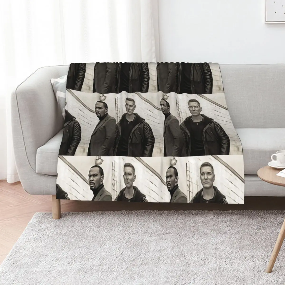 Ghost and Tommy Power Throw Blanket Men's Soft Warm Throw Blanket for Couch
