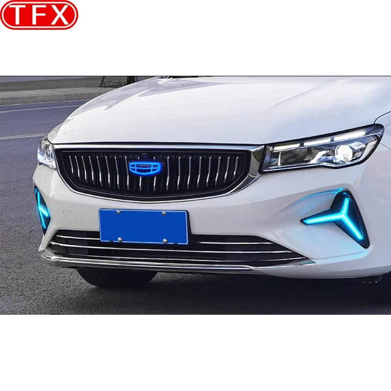 For Geely All-new Emgrand II 2023 2024 Car Illuminated Emblem Logo Cover Upgraded Exterior Decoration Stickers Auto Accessories