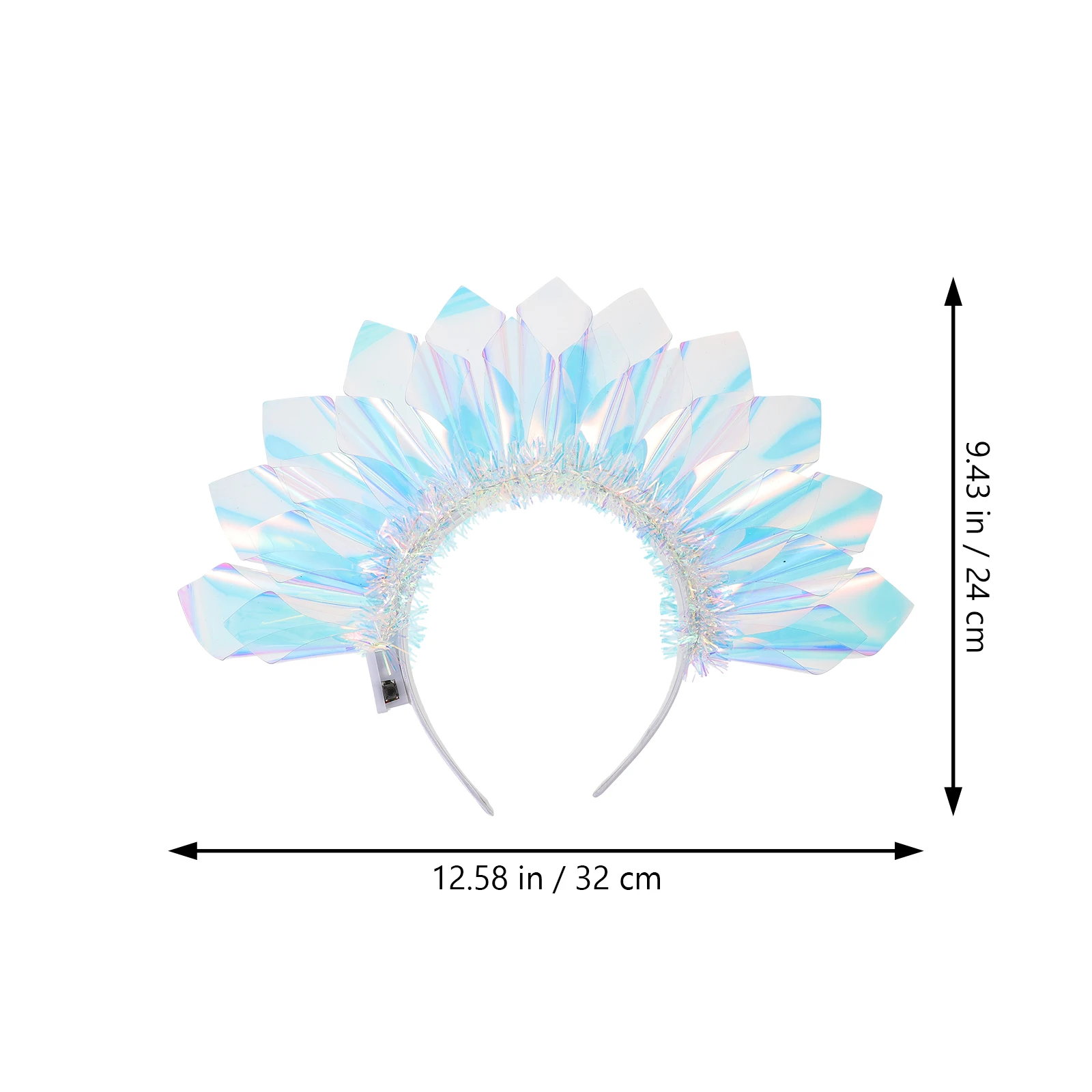 

Color Film Headband Rave Hair Bands Women Sparkling Glitter Light Decorative Girls Accessories Hair Styling Tools Fashion Trendy