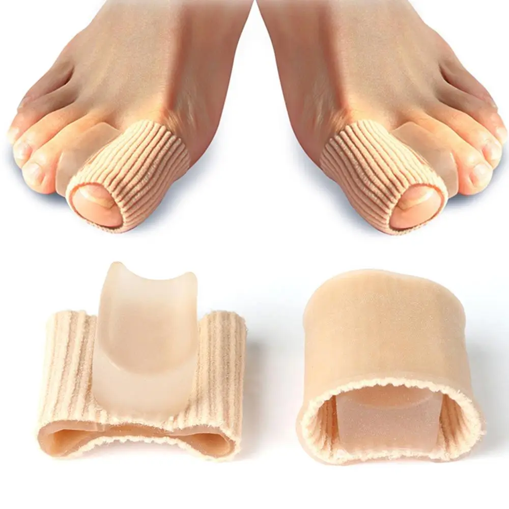 Silicone Toe Separator Hallux Valgus Bunion Corrector Sock Orthotics Thumb Adjuster Correction Straightener Feet Care