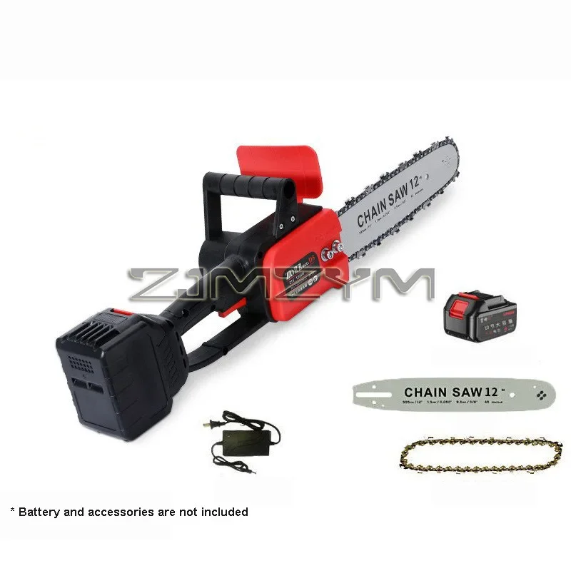 12-Inch Brushless Portable Chainsaw Garden Timber Felling Saw Cutter Power Tools Cordless Chainsaw