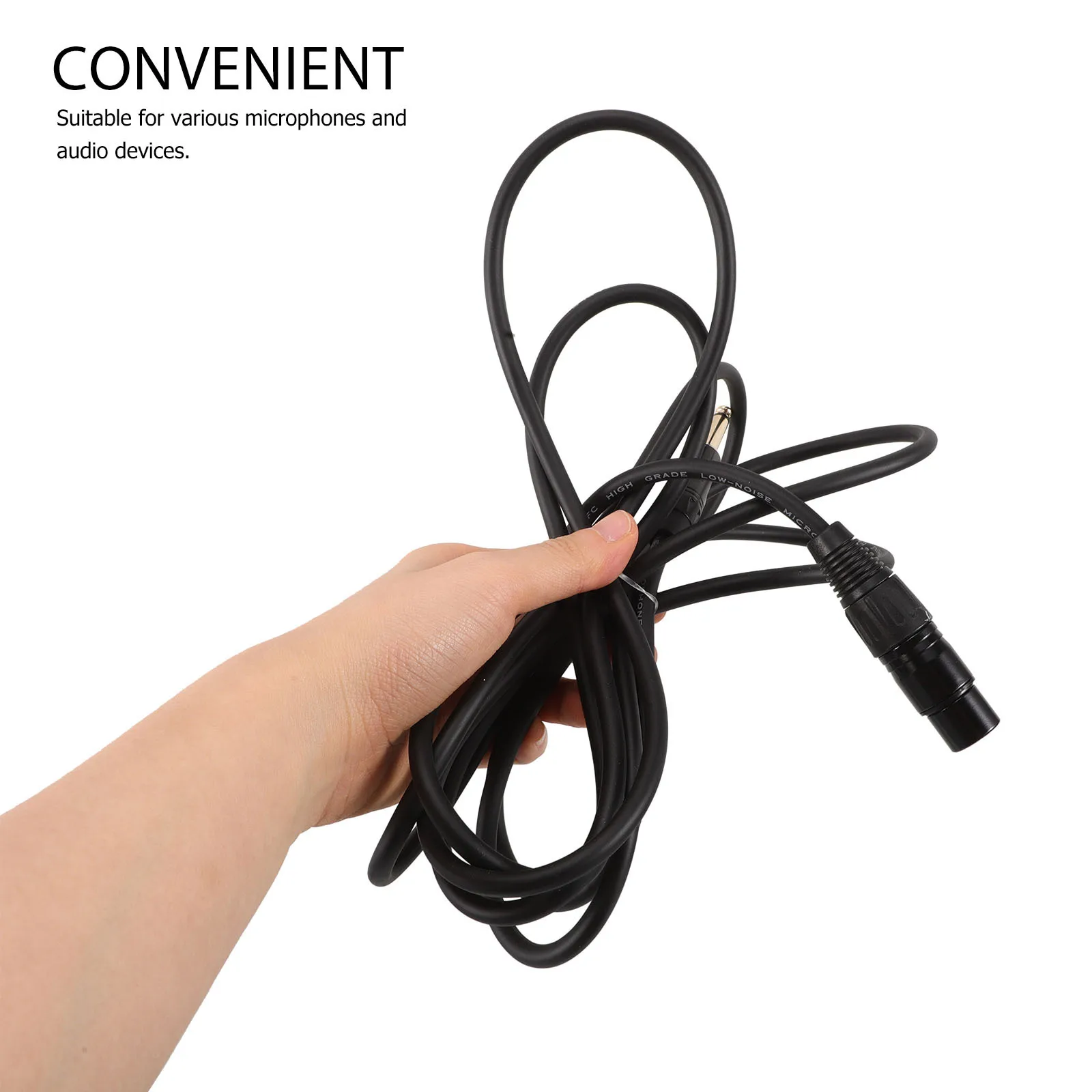 

Xlr Female to 6.35mm Jack Adapter Microphone Cord Practical Materials Clear Signal Transmission for Professional Audio Equipment