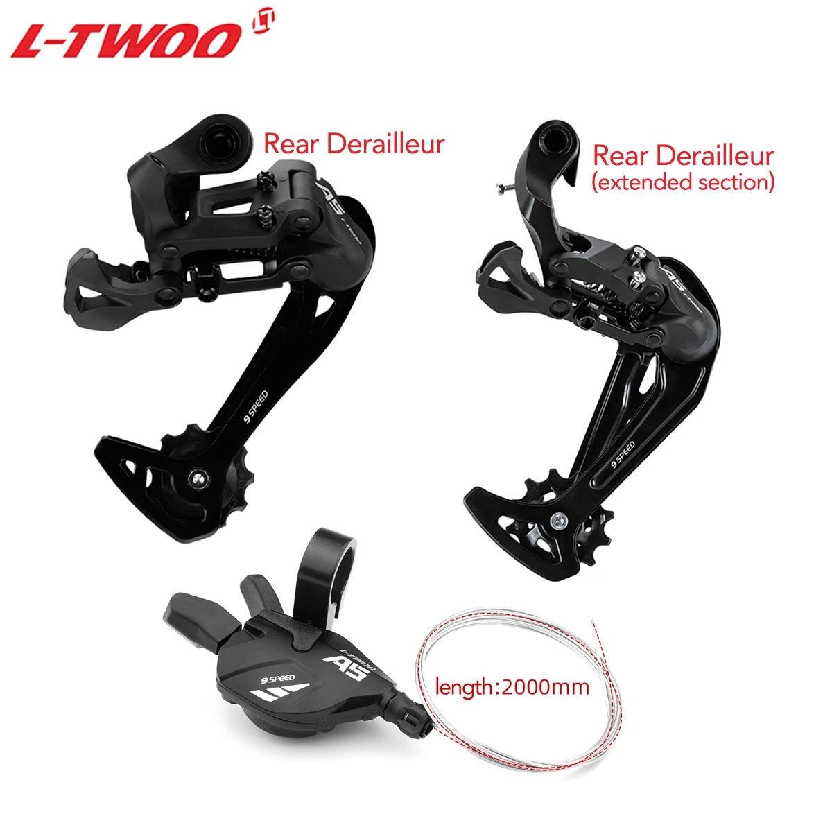 LTWOO 9V 10V 11V 12 Speed Derailleurs Trigger Groupset A5 A7 AX A13 Shifter 1X9S 1x10S 1X11S 1X12S SL+RD Compatible SRAM SHIMANO