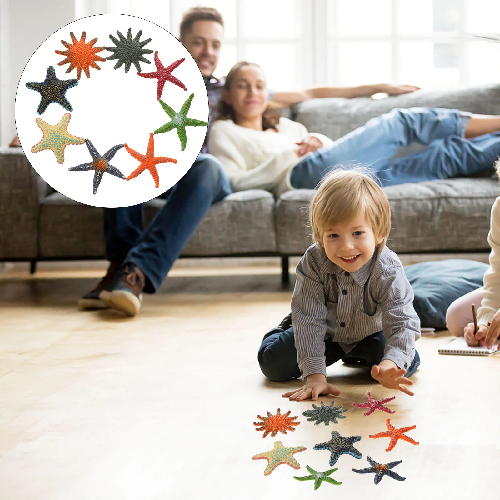 

Marine Life Model Ornaments for Kids Desktop Sea Star Decor Ocean Animals Child Crafts