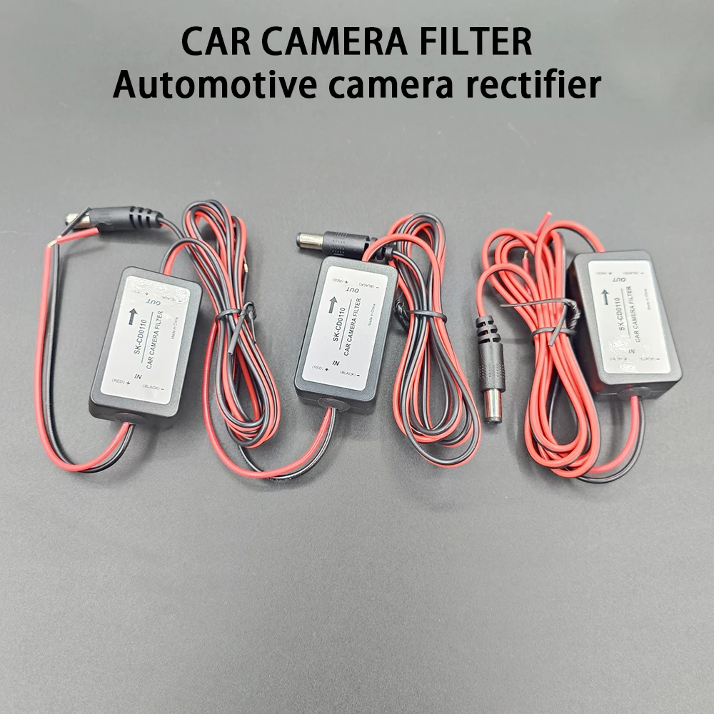 Gleichrichter DC 12V Stromversorgung Auto-Rückfahrkamera Stromrelais Kondensator Auto-Kamera Filter Relais Kondensator Filteranschluss