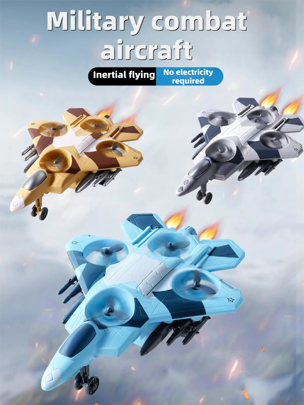 Stunt Rotating Mini Aereo Giocattolo Modello da Combattente Auto per Ragazzi Inerzia per Bambini Regalo di Compleanno Neonati