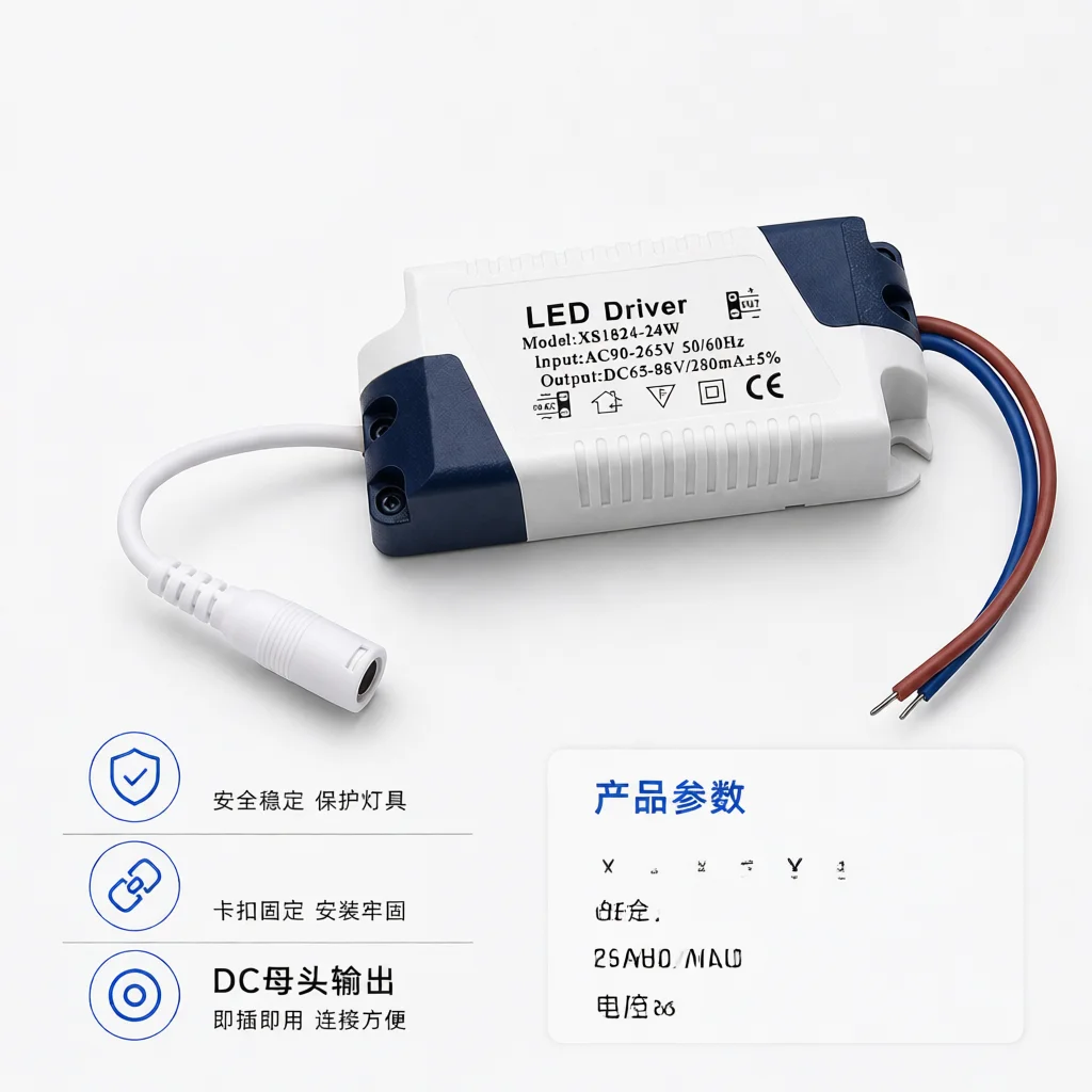 Isolated LED Driver 4W 7W 8W 12W 18W 24W Power Supply Adapter Transformer For LED Panel Light Downlight Wide Voltage Output