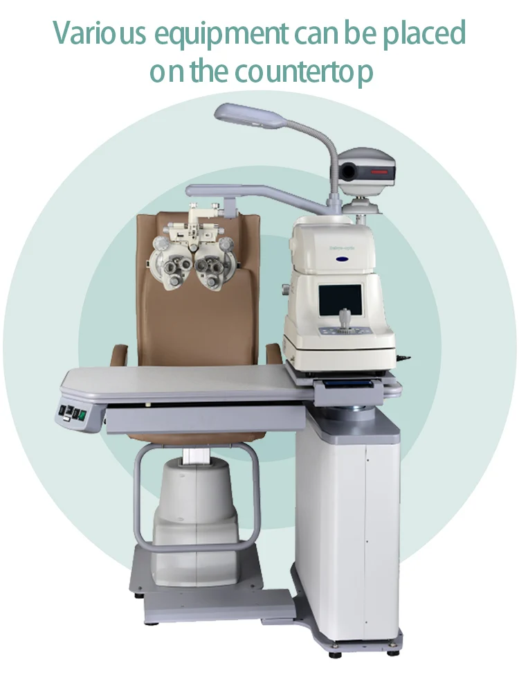 S-600B High-Quality Integrated Optometry Electric Table and Chair Unit for Ophthalmic Instruments and Medical Gear