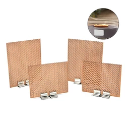 2-10cm Large Width Wooden Candle Wick DIY Candle Making Supplies Candle Cores With Metal Bases Soy Wax Candles Paraffin Wax Wick