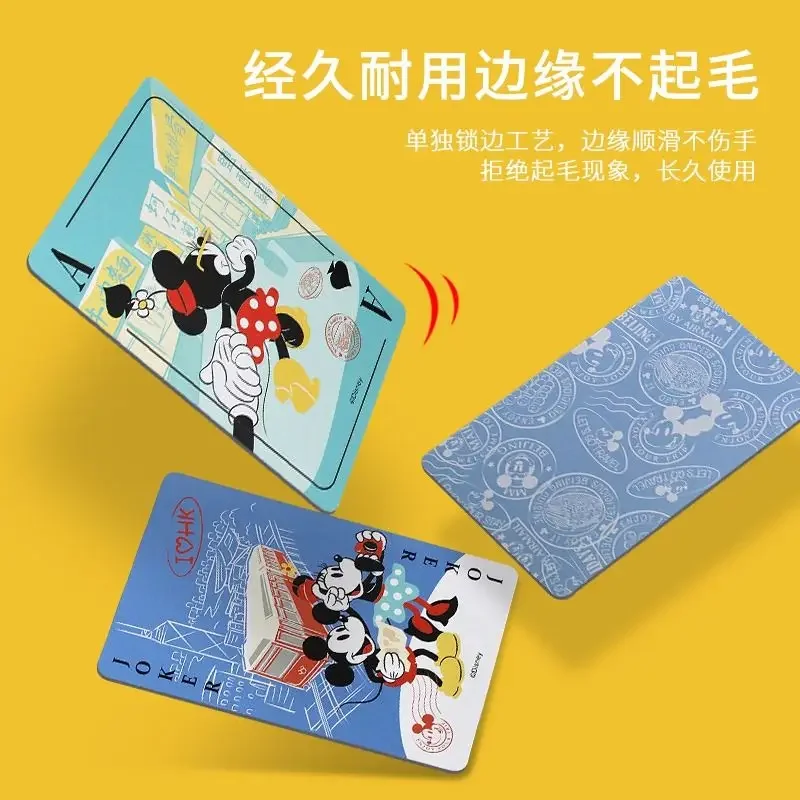 Disney Cartoon Animation Peripheral Mickey and Minnie Children's High-Looking Poker Cards Toddler Educational Gifts Wholesale