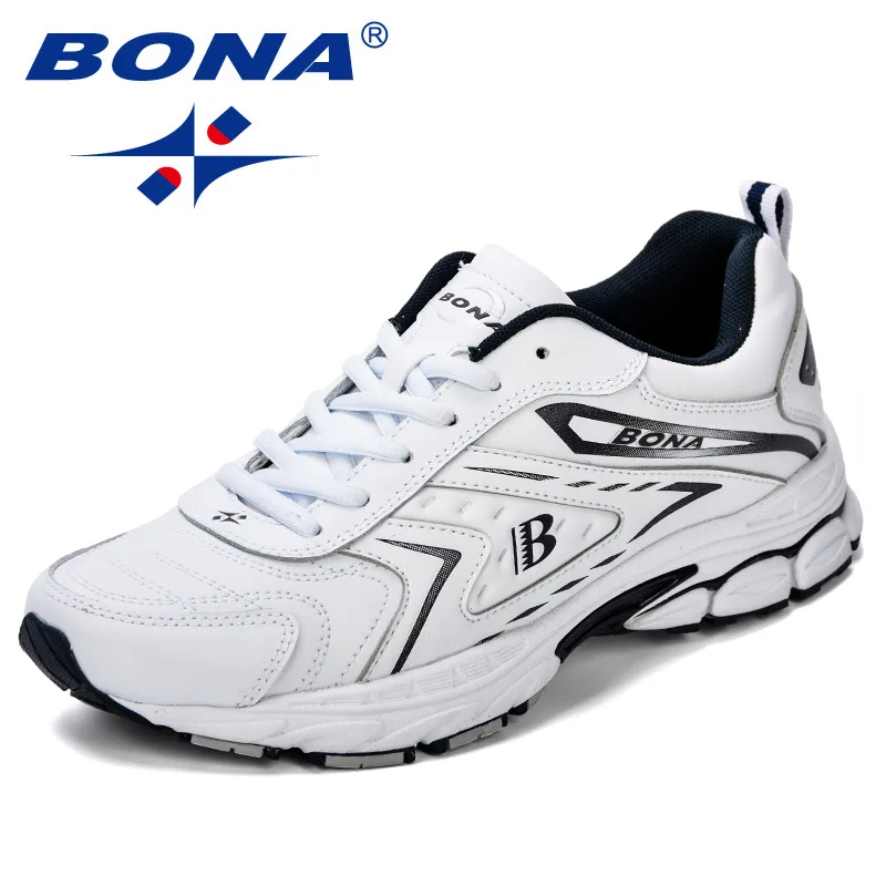 BONA 2023 New Designers Running Shoes Men Sports Shoes Lightweight Sneakers Man Comfortable Athletic Training Shoes Trendy