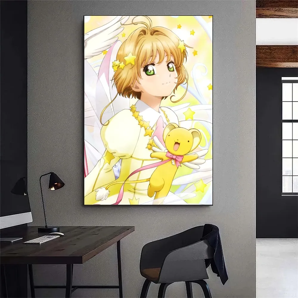 Bilibili Cardcaptor Sakura Card Anime Poster Gallery Prints Self Adhesive Home Decor Decoration Wall Decals Living Room Sticker