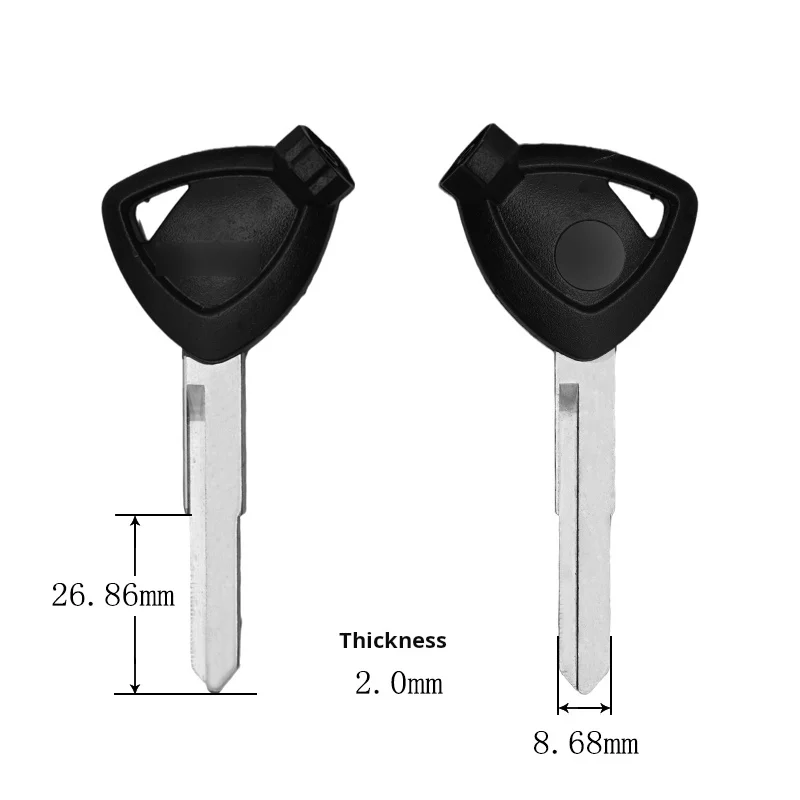 Chave da motocicleta Yamaha, adequado para: Yamaha Jinzhan, Qiaoge I, Fuxi AS, Xuying 125, em branco sem ímã