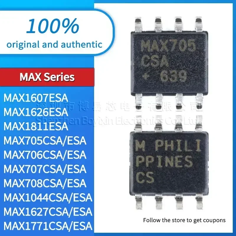 MAX705CSA MAX706CSA MAX707CSA MAX708CSA MAX1044CSA MAX1607ESA MAX1626ESA MAX1811ESA MAX1627CSA 1771CSA/ESA Custodia per PC nera
