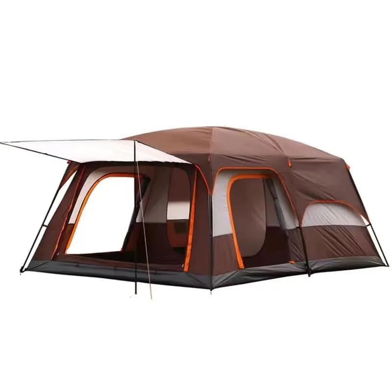 

2025 Portable Two-Room Camping Cot Tent Multi-Person Outdoor Waterproof Rainproof Folding Tent For Campers