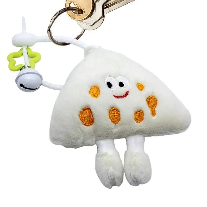 

Cute Plush Keychain Bell-Adorned Funny Keychains Keychain Plush Food Plushies Exquisite Funny Plush Pendants Food Chain Toys For