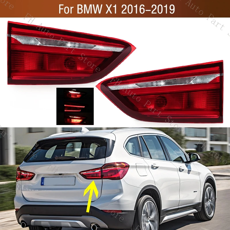 Car LED Tail Light Rear Bumper Brake Stop Reverse Lamp For BMW X1 2016 2017 2018 2019 Taillamp Taillight 63217350697 63217350698