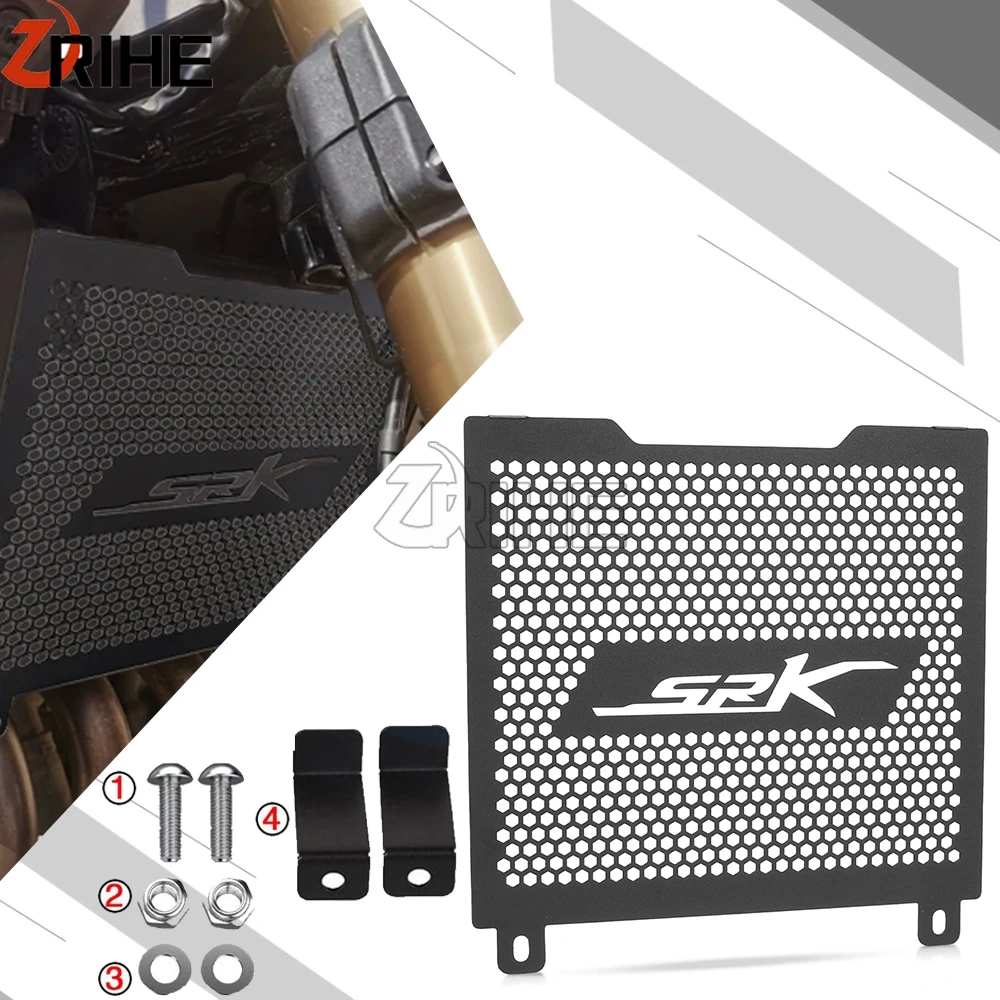 

SRK350 SRK 350 SRK400 srk 400 Motorcycle Aluminum Parts For QJMOTOR Radiator Grille Guard Protection Radiator Cover Accessories