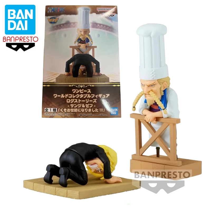 In Stock Bandai BANPRESTO WFC Log Stories Sanji Zeff Vol.8 One Piece Anime Action Figure Toy Gift Model Collection Hobby