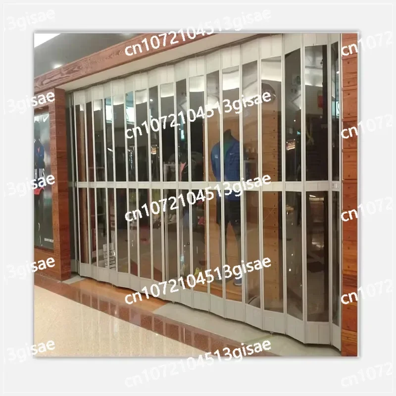 Polycarbonate Folding Door Aluminum Transparent Plastic Accordion PVC Sliding Door