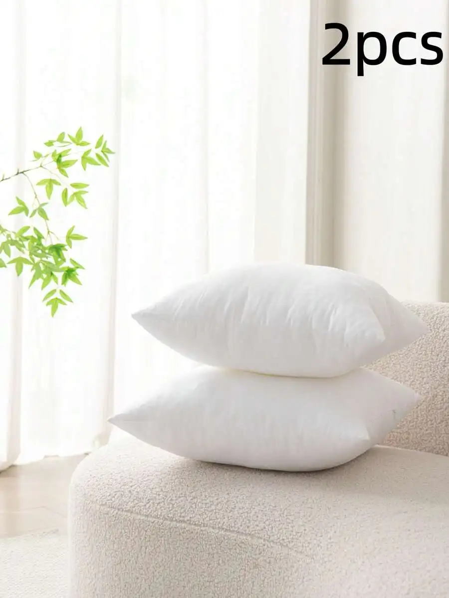 4-Piece Set White Luxury Pillow Cores, Filled With Lightweight Traditional Polyester Fiber As An Alternative To Down Pillows, Li