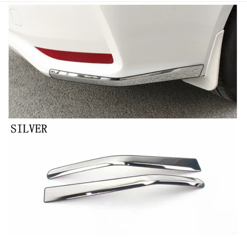 

Exterior Accessories Bumper Corner Protection Cover Trim Bumper Sill Strick For Toyota Corolla E210 2019 - 2022 Stainless Steel